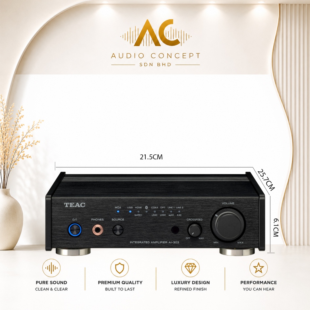 Teac AI-303 USB DAC Integrated Amplifier - Image 4