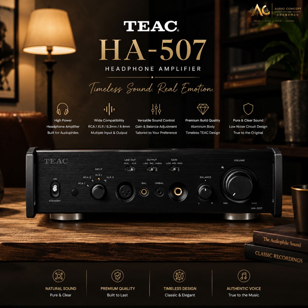 Teac HA-507 Headphone Amplifier/Preamplifier - Image 4
