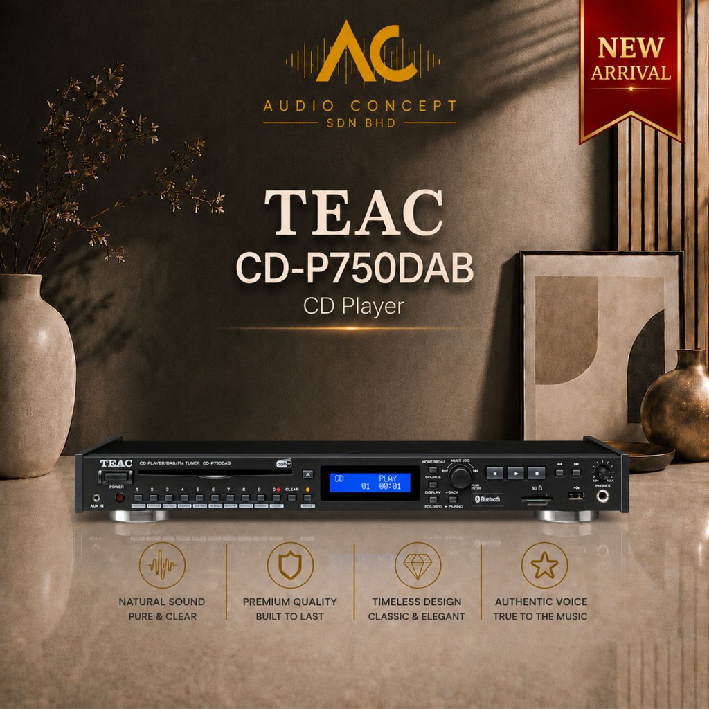 Teac CD-P750DAB CD Player / DAB+ /FM Tuned / Bluetooth