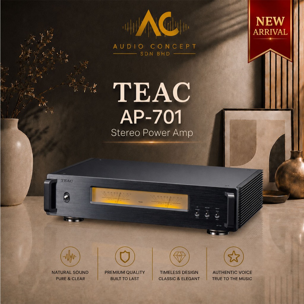 Teac AP-701 Stereo Power Amplifier - Image 2