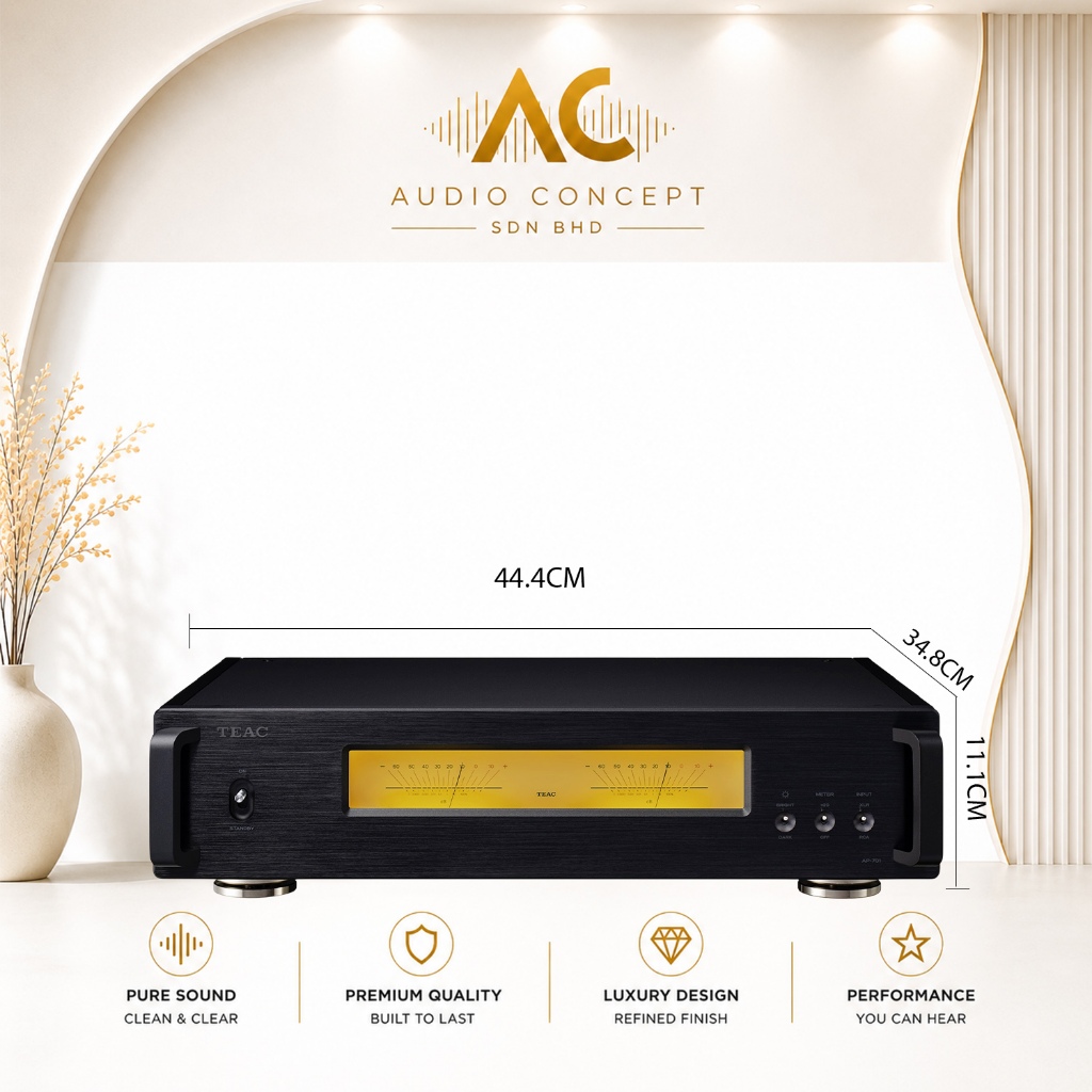 Teac AP-701 Stereo Power Amplifier - Image 5