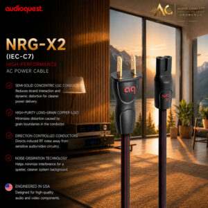 AudioQuest NRG-X2 US Power Cable US IEC7 -2.0Meter