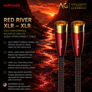 AudioQuest Red River XLR-XLR Interconnect Cable-1.5Meter