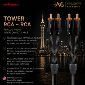AudioQuest Tower RCA-RCA Interconnect Cable
