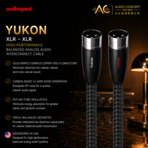 AudioQuest Yukon XLR-XLR Analog Audio Interconnect Cable-1.5Meter