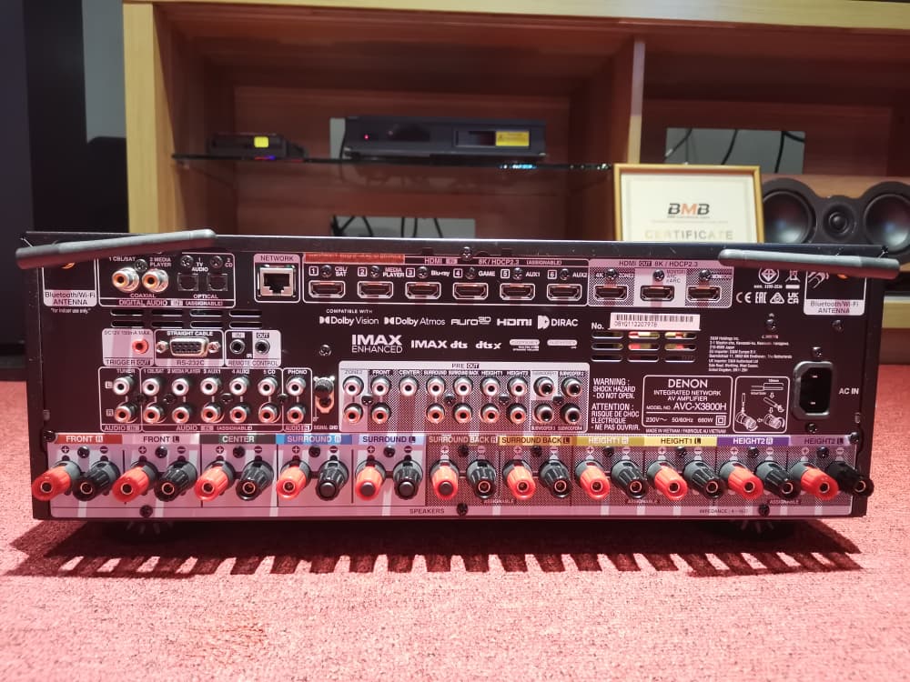Denon AVR-X3800H 9.4CH / 8K Atmos Network AV Receiver - Image 5