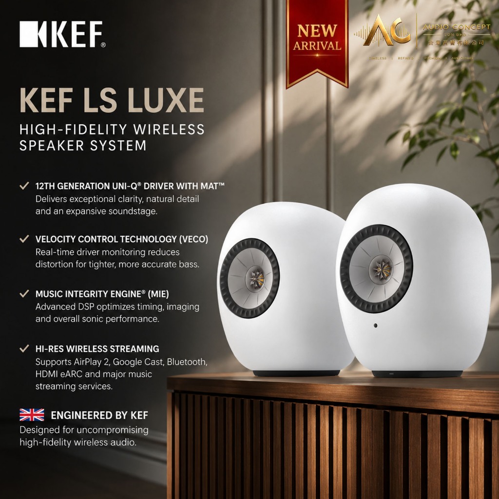 Kef LS LUXE High-Fidelity Wireless Hifi Speaker - Image 3