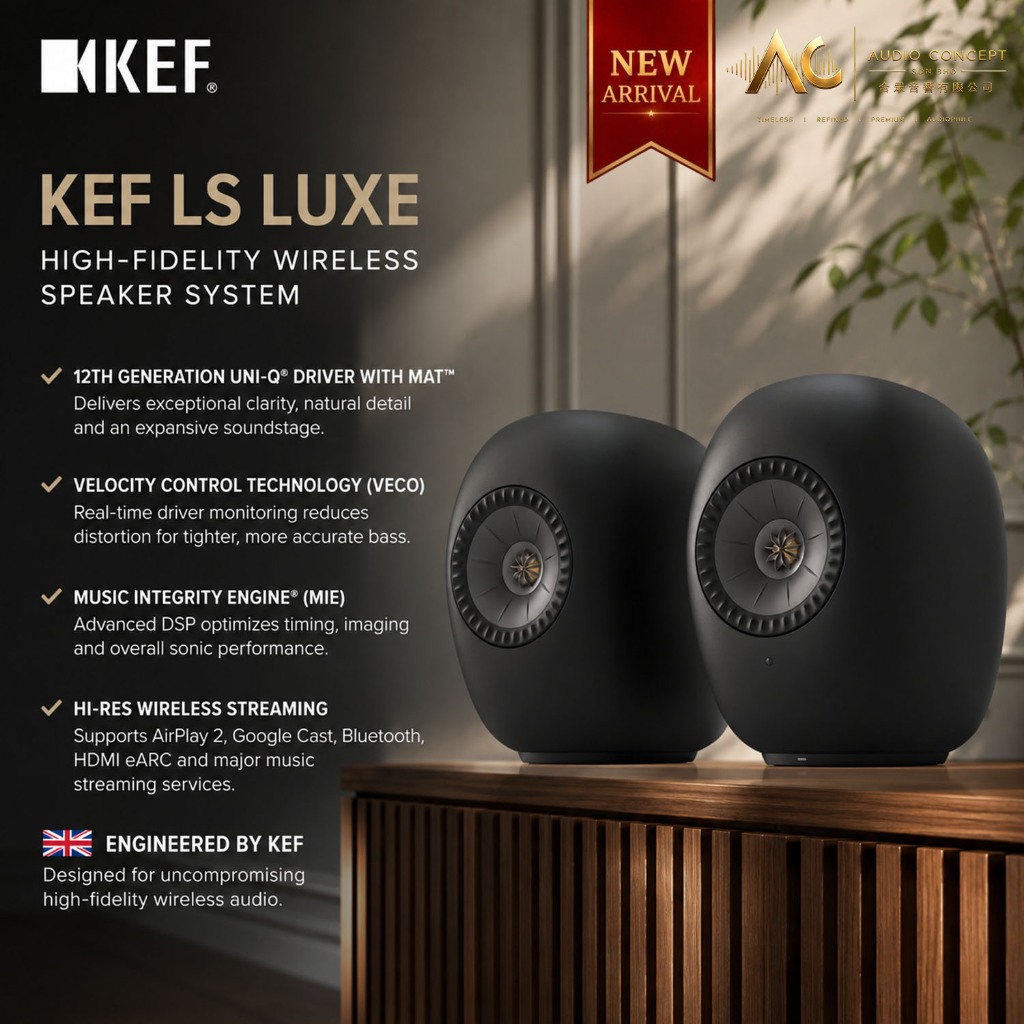Kef LS LUXE High-Fidelity Wireless Hifi Speaker - Image 5