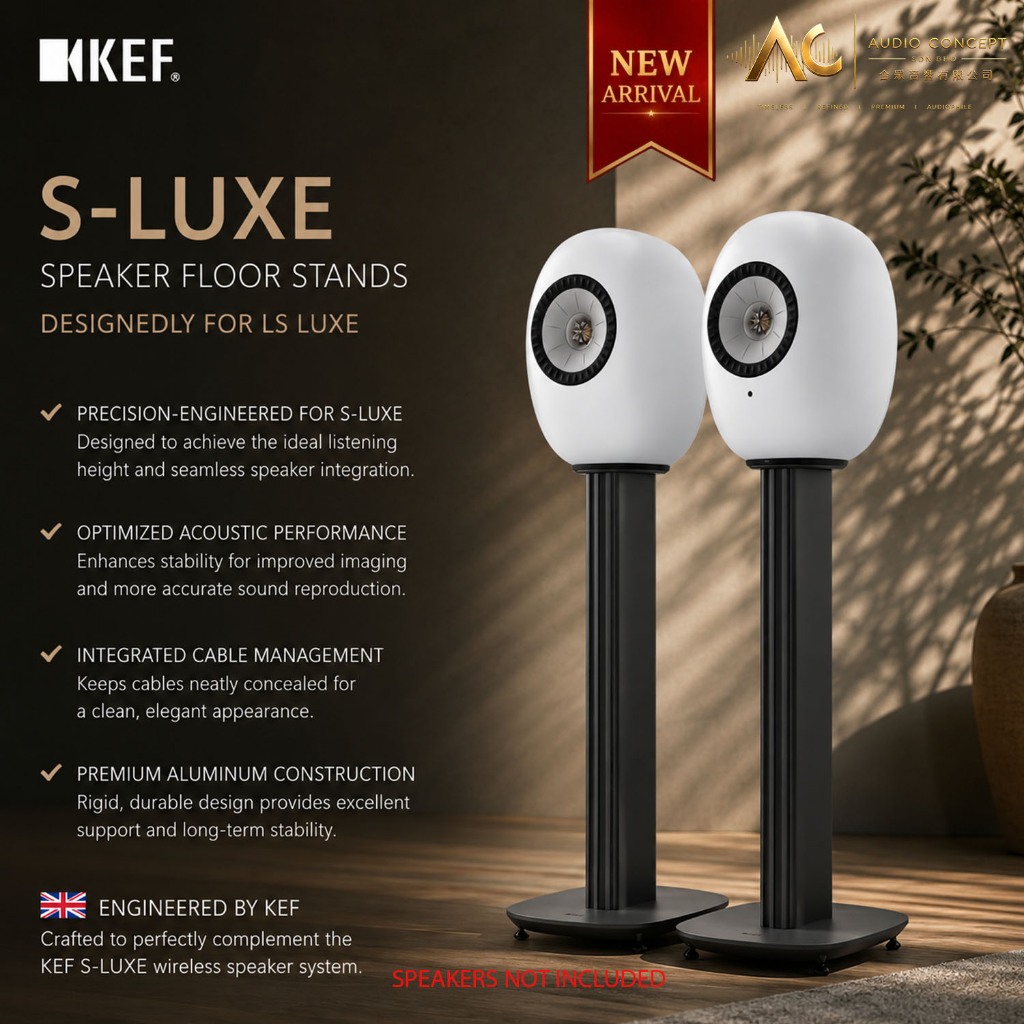 KEF S-LUXE Speaker Floor StandS Designedly ( For LS LUXE Wireless Speaker ) - Image 4