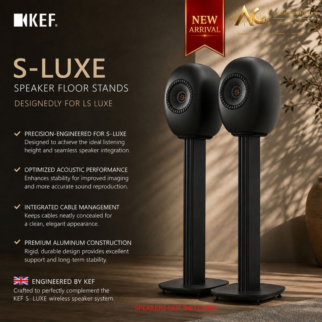 KEF S-LUXE Speaker Floor StandS Designedly ( For LS LUXE Wireless Speaker ) - Image 6