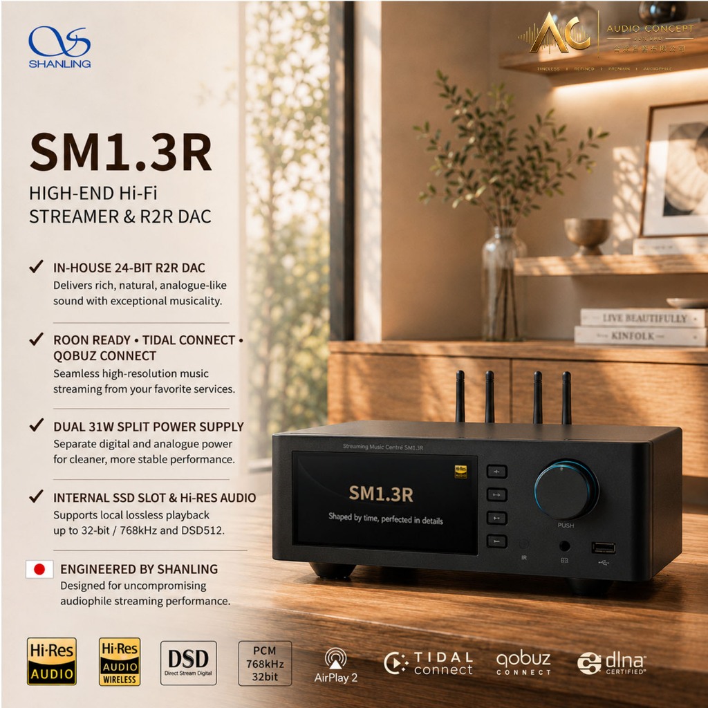 Shanling SM1.3R High-End Hi-Fi Streamer & R2R DAC - Image 3