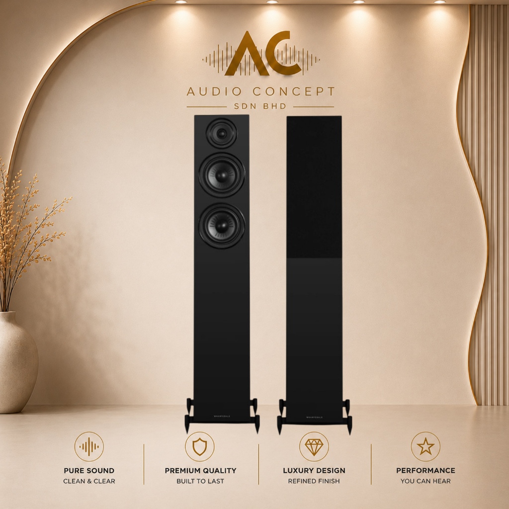 Wharfedale Diamond 12.4i Poweful 2.5-Way Floorstanding Speaker - Image 5