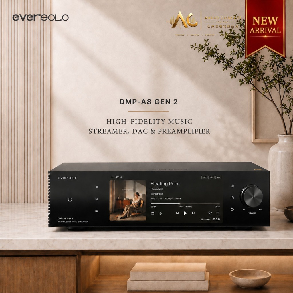 Eversolo DMP-A8 GEN2(Standard)High-Fidelity Music Streamer DAC & Preamplifier