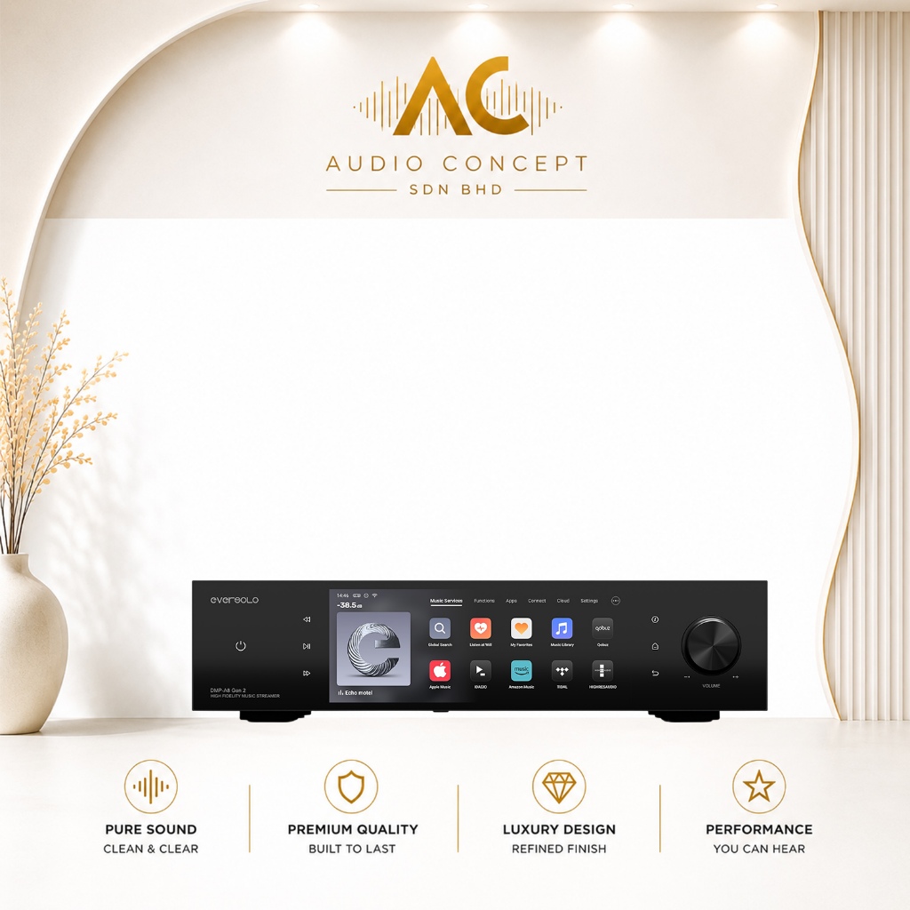 Eversolo DMP-A8 GEN2(Standard)High-Fidelity Music Streamer DAC & Preamplifier - Image 5