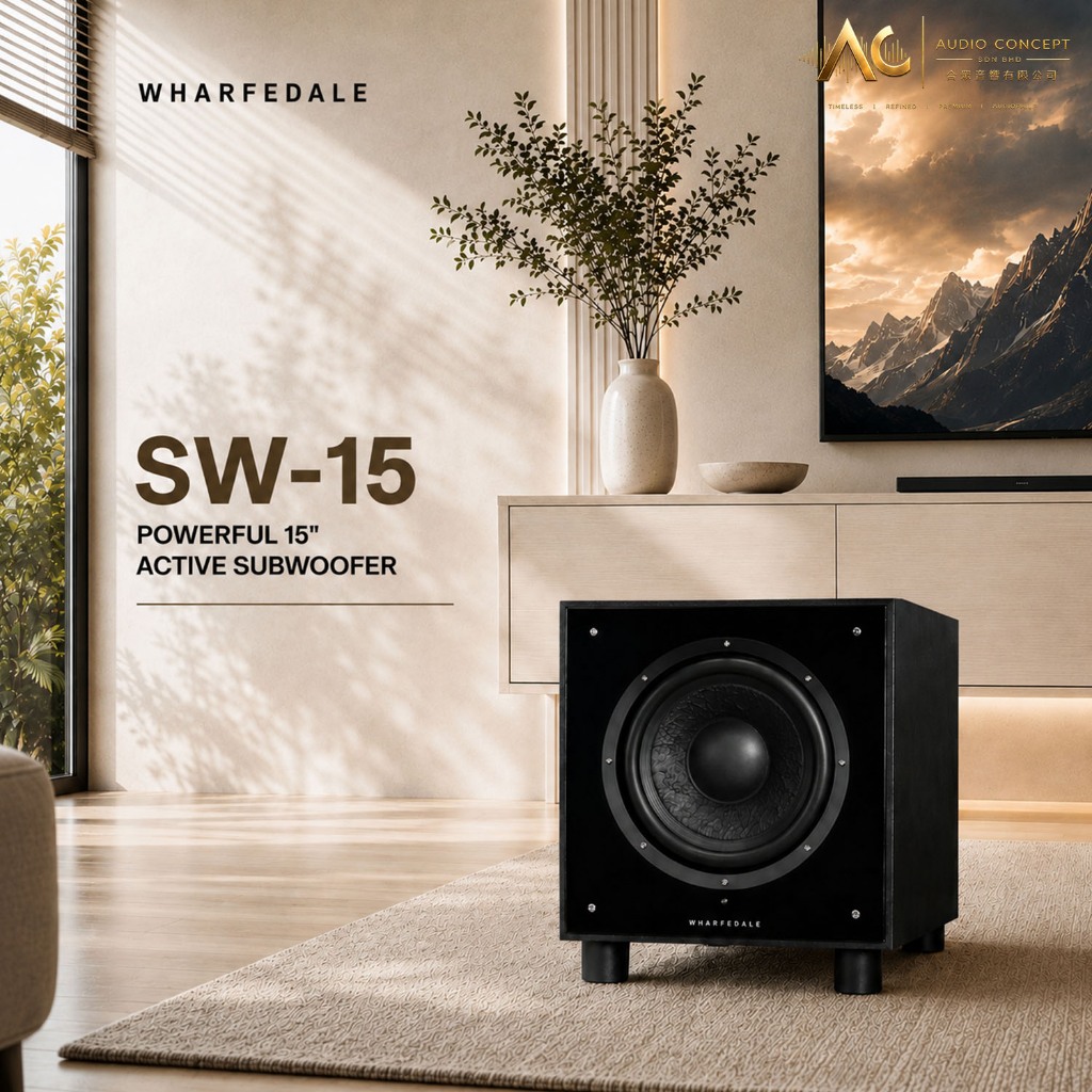 Wharfedale SW-15 Powerful 15" Active Subwoofer