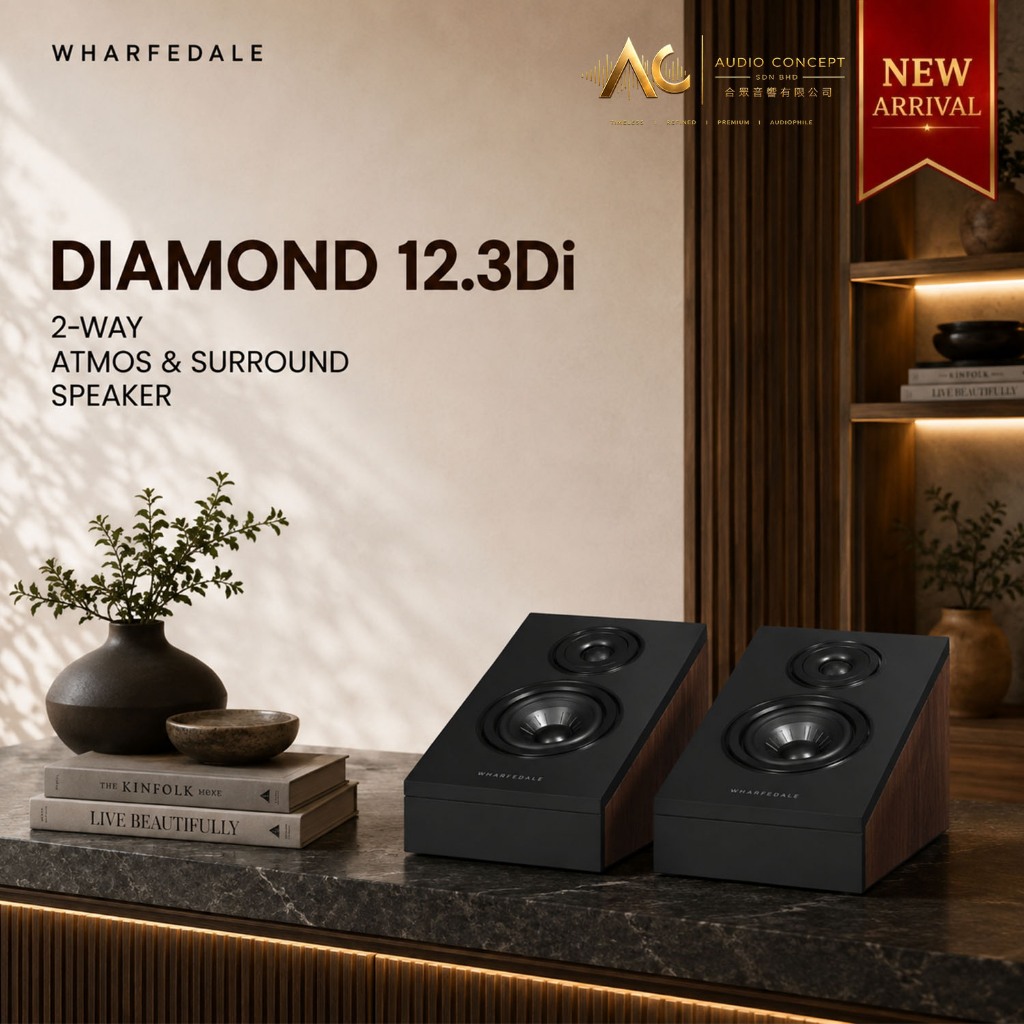 Wharfedale Diamond 12.3Di 2-Way Atmos & Surround Speaker