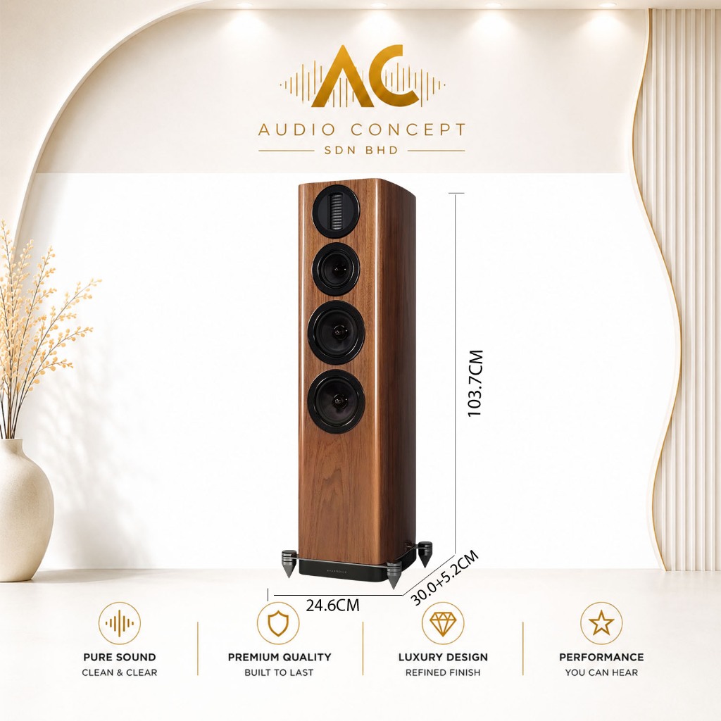 Wharfedale Aura 3 High-Performance 3-Way Floorstanding Speaker - Image 5