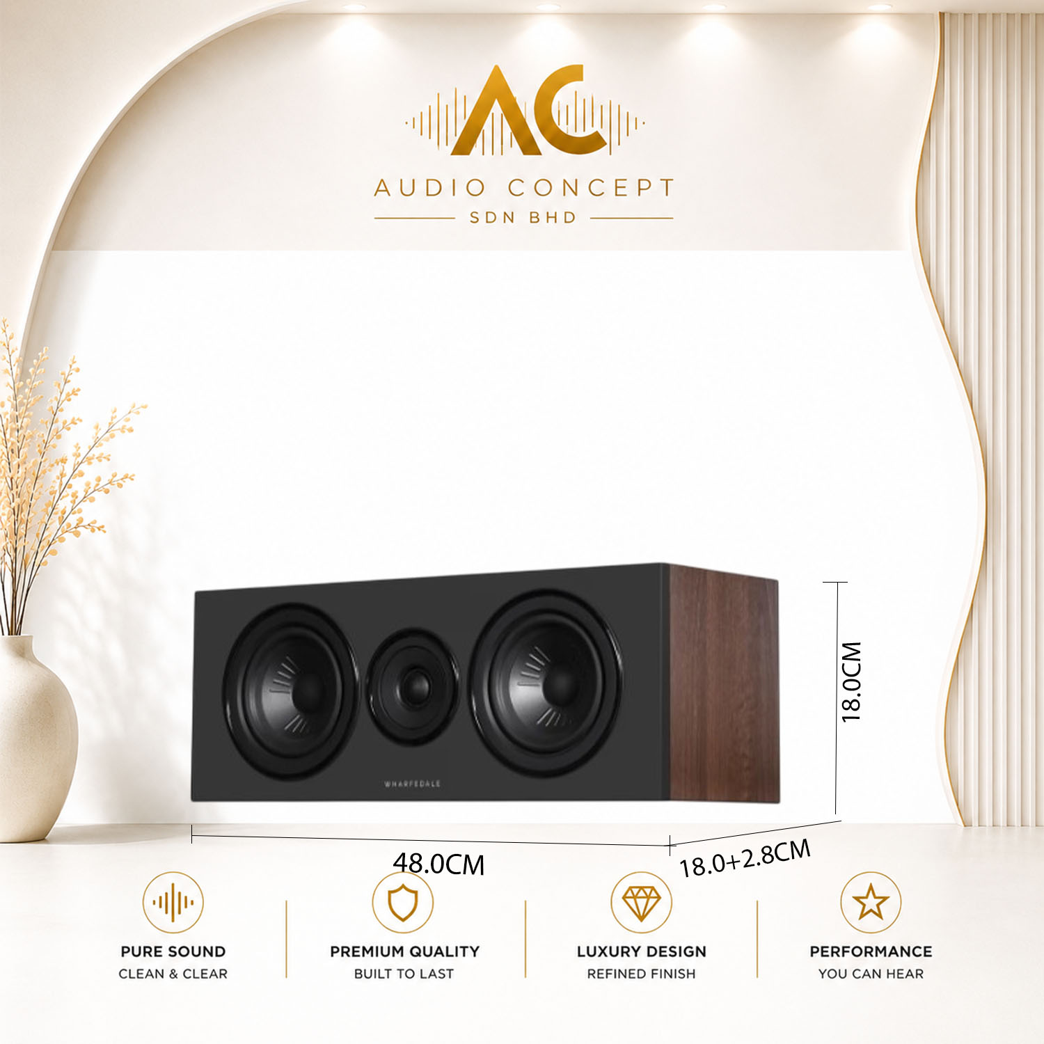 Wharfedale Diamond 12.Ci High-Performance Centre Channel Speaker - Image 6