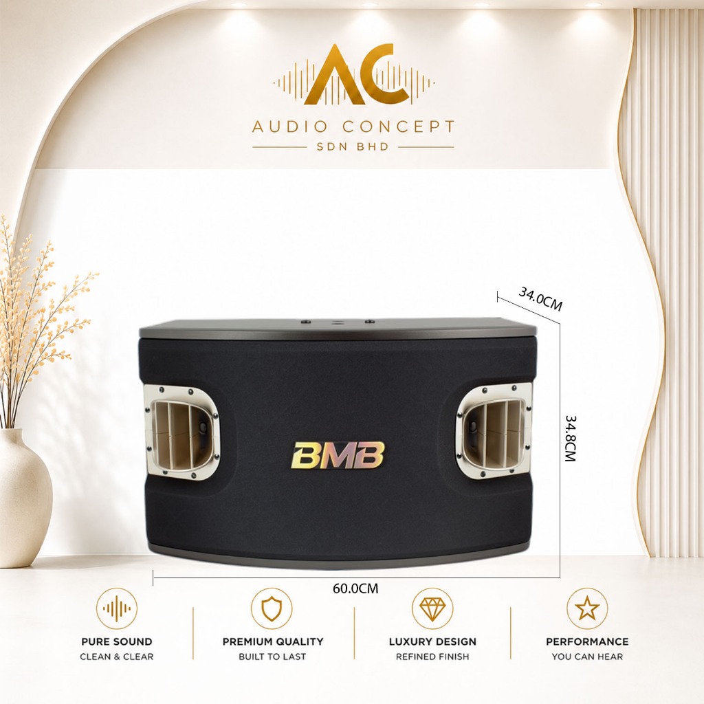 BMB CSV-900 Powered 12″ /3-Way Karaoke Speaker (PER PAIR) - Image 6