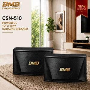 BMB CSN-510 Powered 10″ / 2-Way Karaoke Speaker