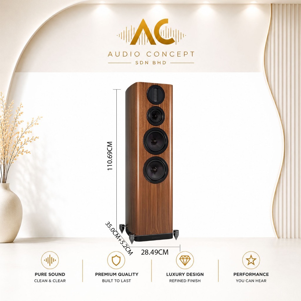 Wharfedale Aura 4 High Performance 3 way Floorstanding Speakers - Image 5