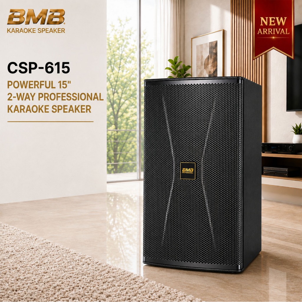 BMB CSP-615 Powerful 15" / 2-Way Professsional Karaoke Speaker (Per Piece)