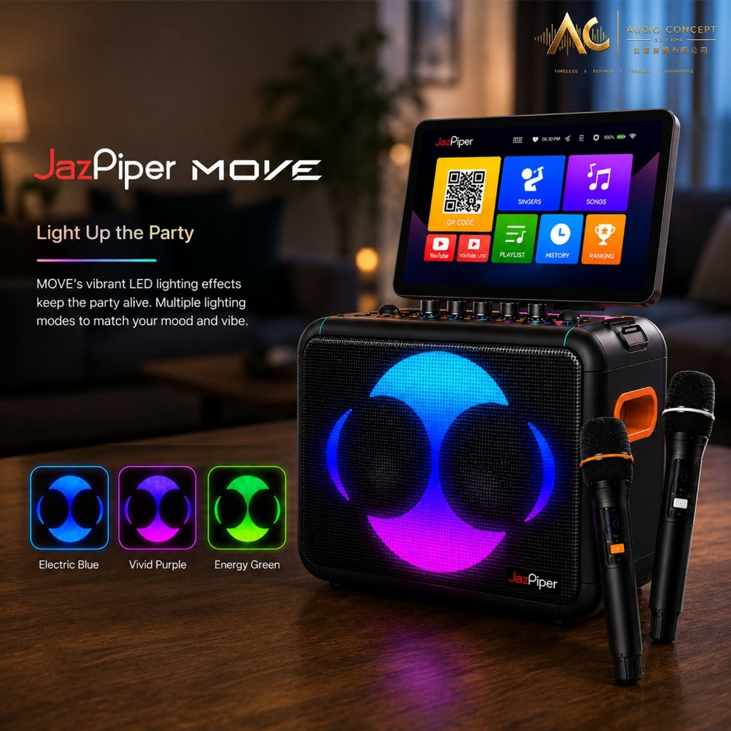 Jazpiper Move Portable Touch Screen Karaoke System - Image 5