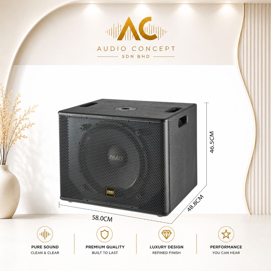 BMB CSW-115 Powerful / 15" Professional Passive Subwoofer - Image 5
