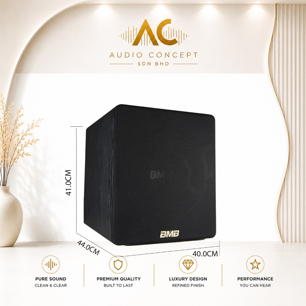 BMB CSW-112A Powerful / 12″ Active Subwoofer - Image 8