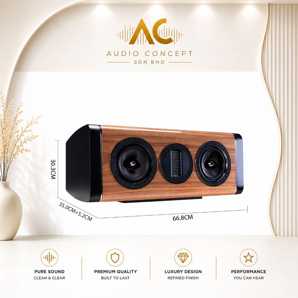 Wharfedale Aura C High Performance 2 way Center channel Speaker - Image 6