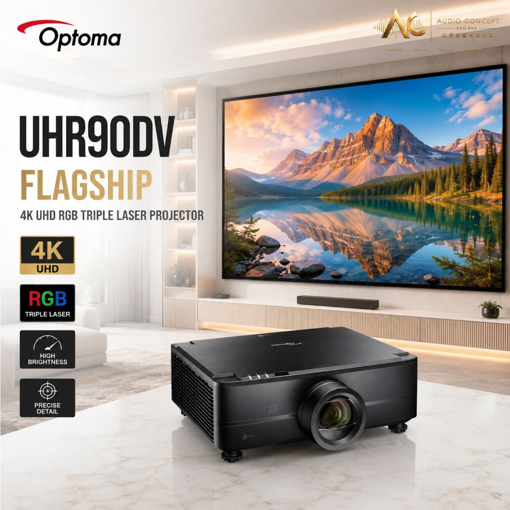 Optoma UHR90DV Flagship 4K UHD RGB Triple Laser Projector - Image 5