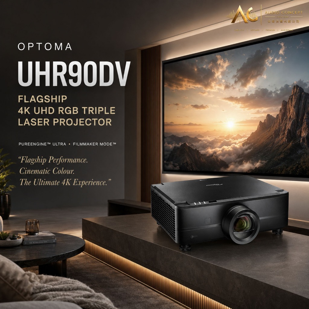 Optoma UHR90DV Flagship 4K UHD RGB Triple Laser Projector - Image 8