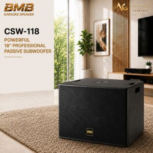 BMB CSW-118 Powered / 18″ Professional Passive Subwoofer