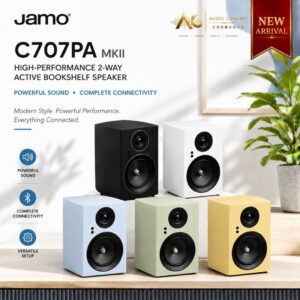 Jamo C707PA MKII High-Performance / 2-Way Active Bookshelf Speaker