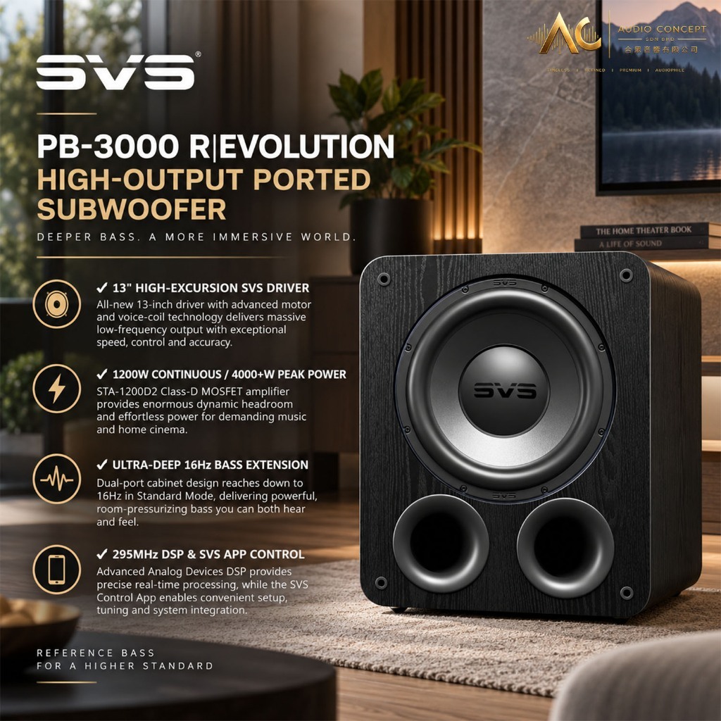 SVS PB-3000 R/Evolution High-Output Ported Subwoofer - Image 2
