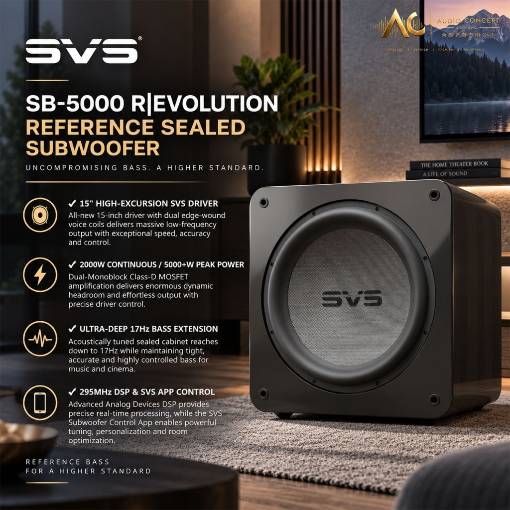 SVS SB-5000 R/Evolution Reference Sealed Subwoofer - Image 2