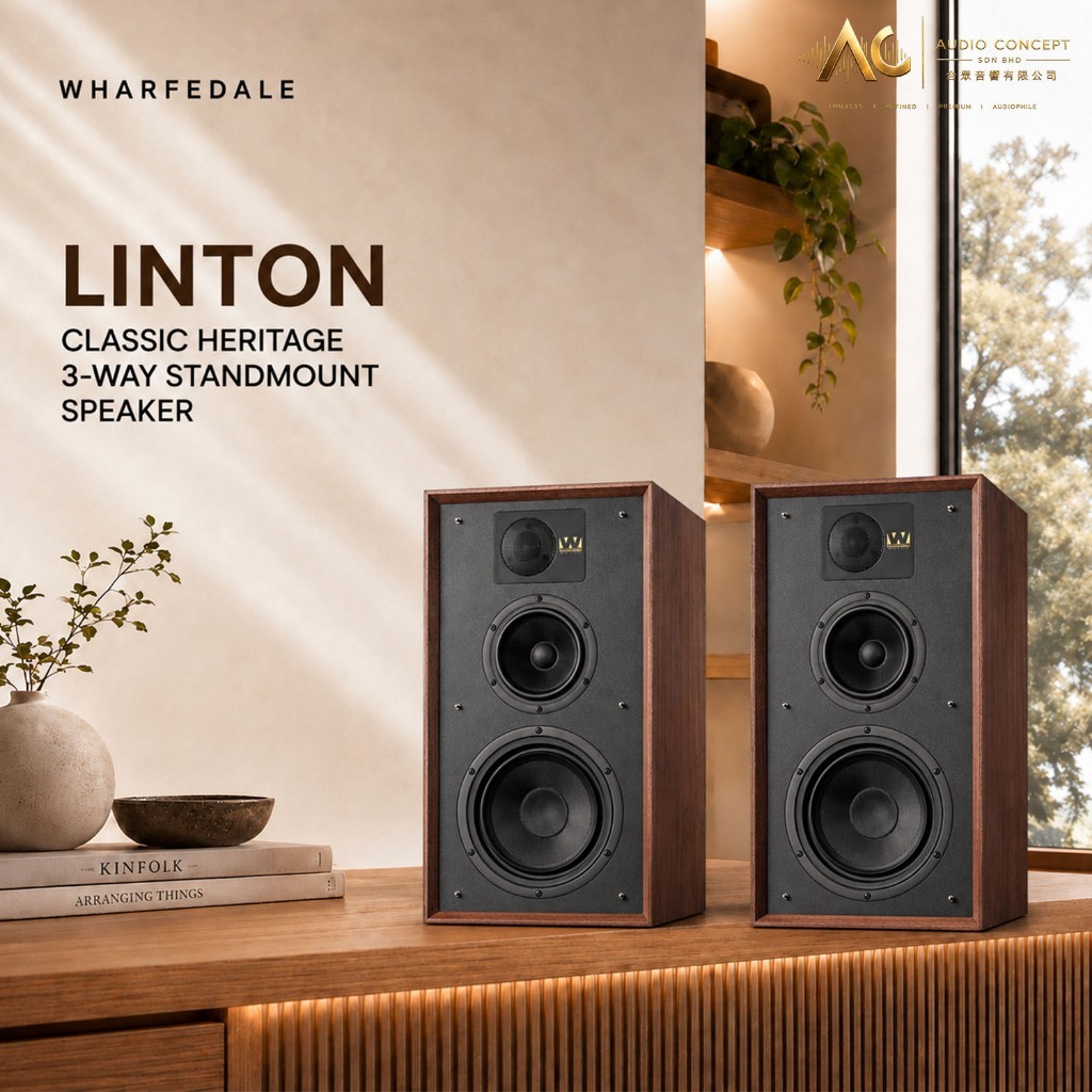 Wharfedale Linton Classic Heritage 3-Way Standmount Speaker
