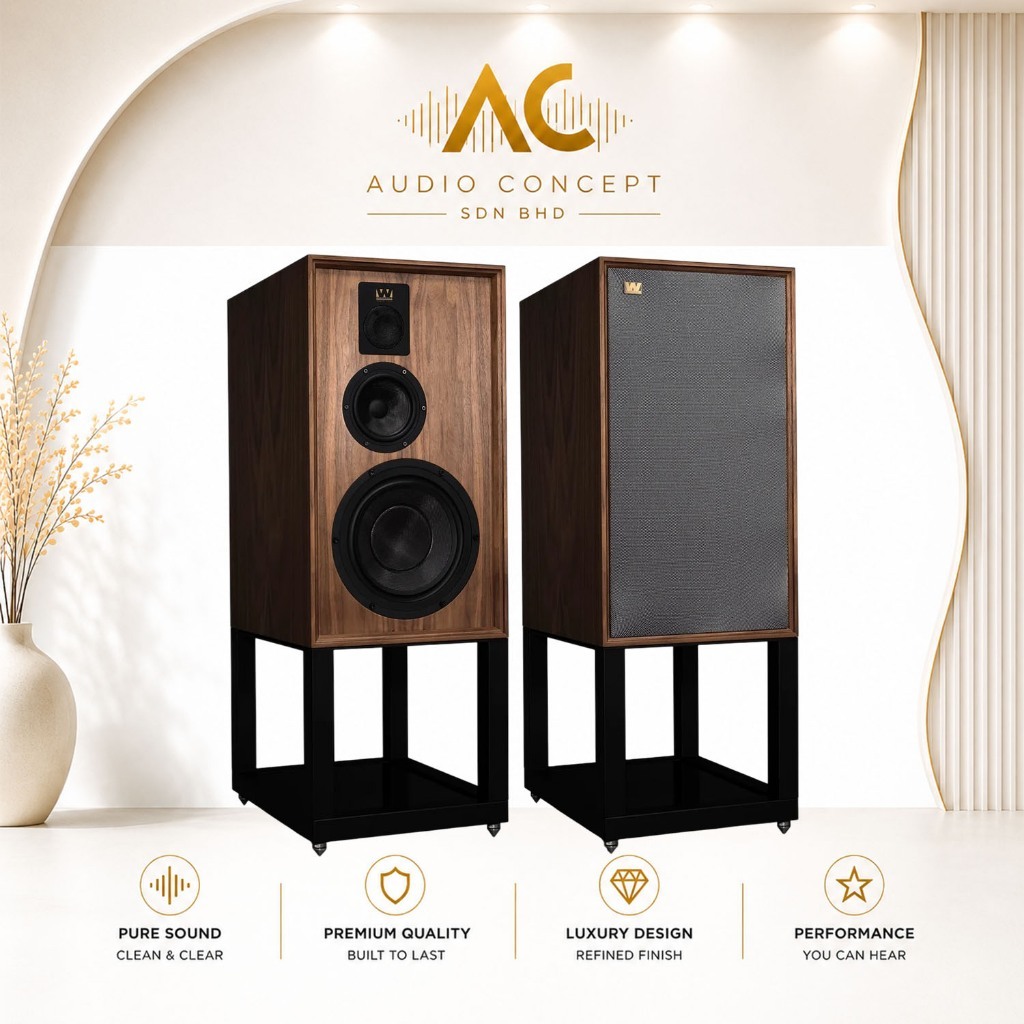 Whaefedale Dovedale 90 + Stand Flagship 3-Way Heritage Standmount Speaker - Image 3