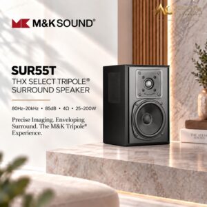 Miller & Kreisel SUR55T Thx Select Tripole Surround Speaker