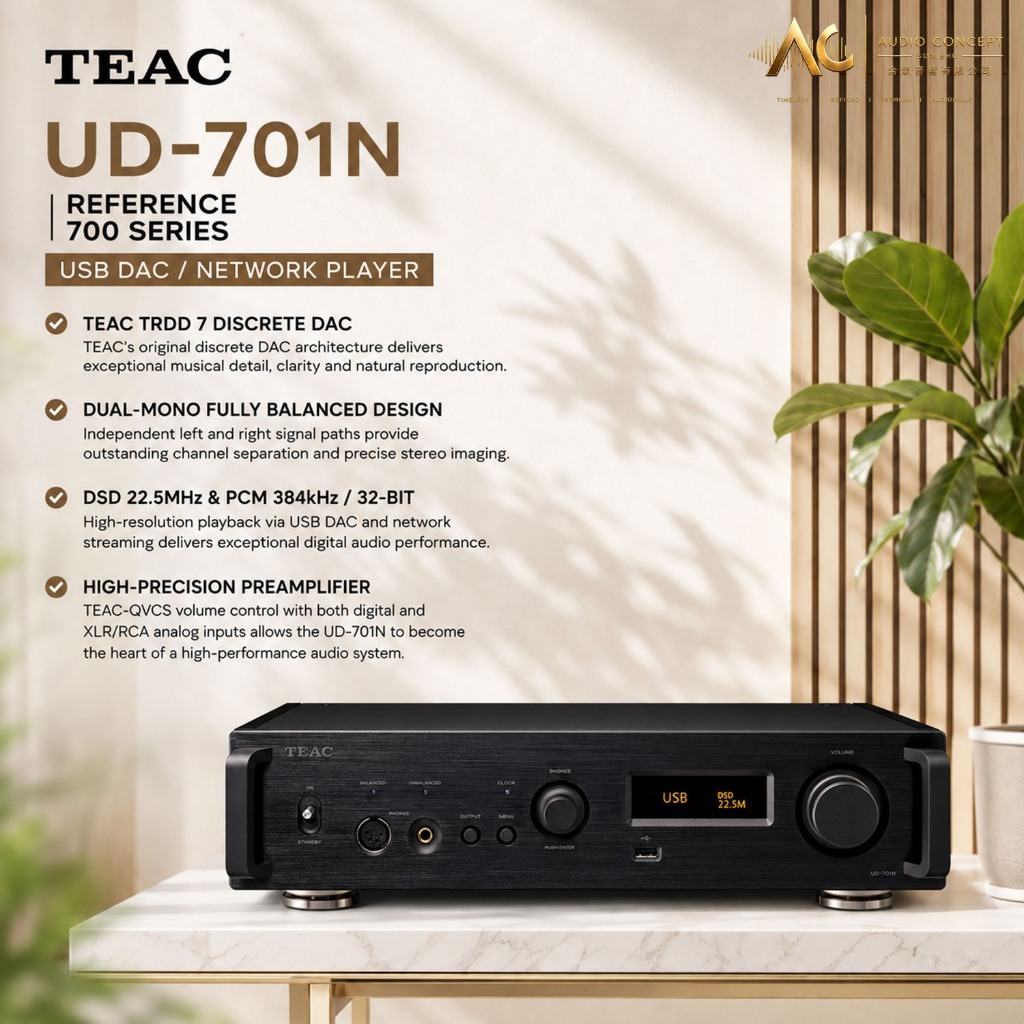 Teac UD-701N Reference 700 Series USB DAC/ Network Player - Image 2