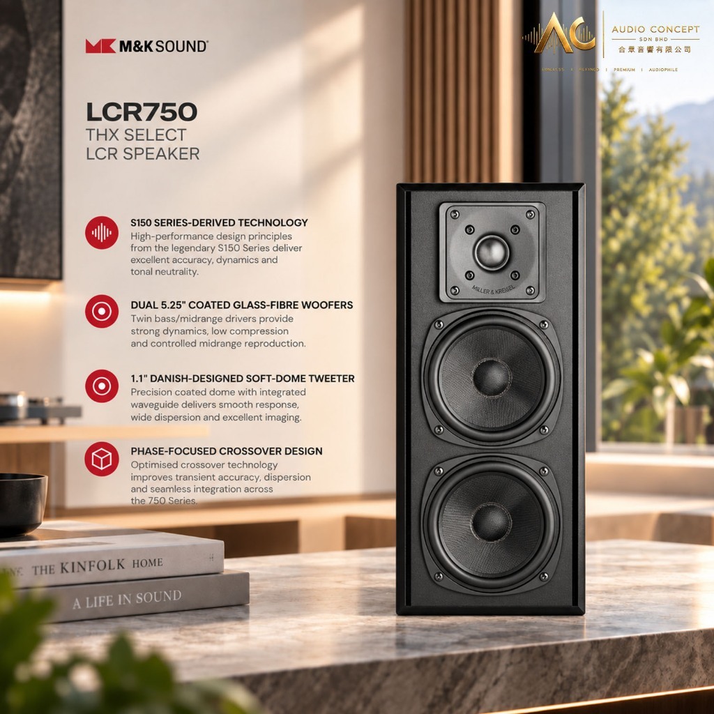 Miller & Kreisel LCR750 Thx Select LCR Speaker - Image 2