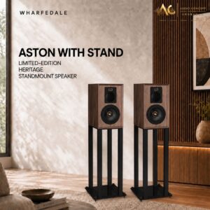 Wharfedale Aston + Stand Limted-Edition Heritage Standmount Speaker