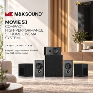 Miller & Kreisel Movie 5.1 Compact High-Performance 5.1 Home Cinema System