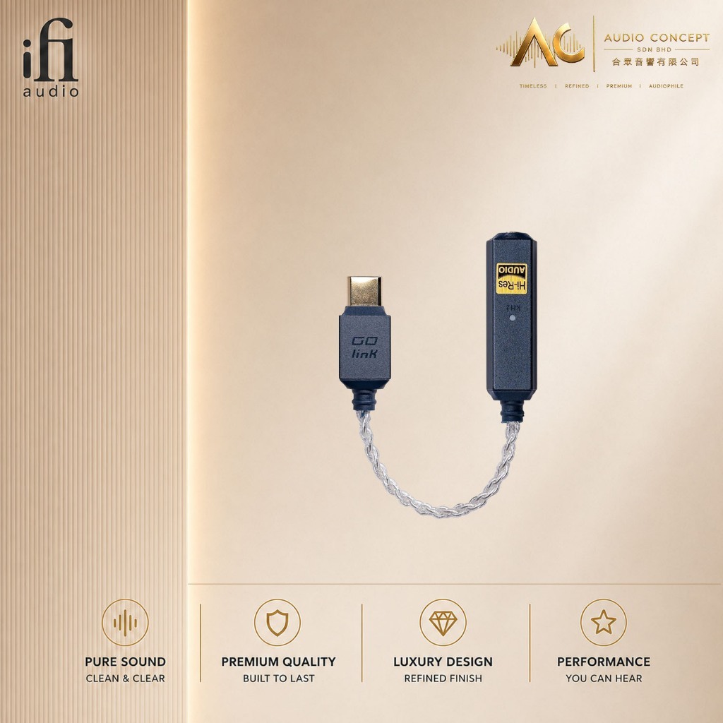 IFI Audio Go Link 2 Ultra-Portable USB-C DAC & Headphone Amplifier - Image 2