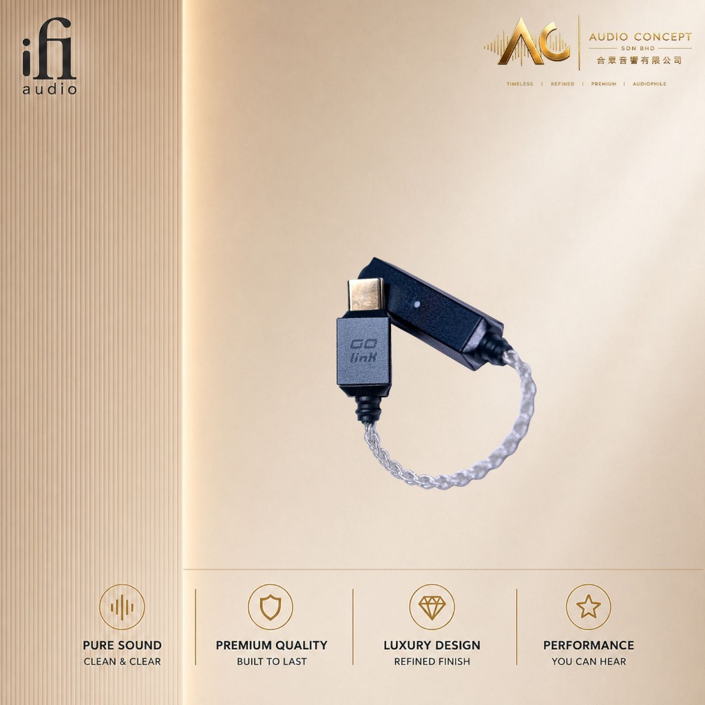 IFI Audio Go Link 2 Ultra-Portable USB-C DAC & Headphone Amplifier - Image 3