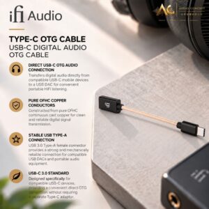 IFI Audio Type-C OTG Cable / USB-C Digital Audio OTG Cable
