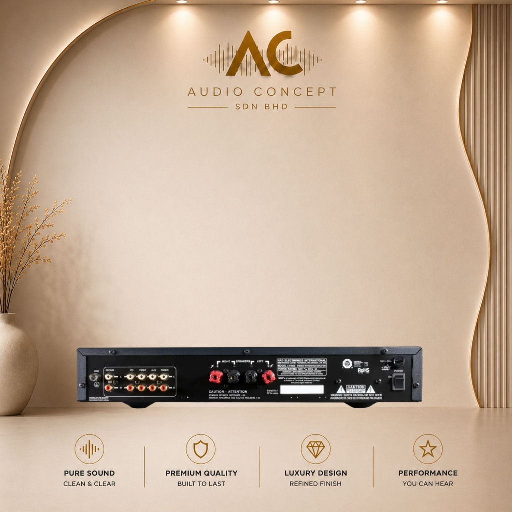 NAD C 316Bee V2 Stereo Integrated Ampliier - Image 4