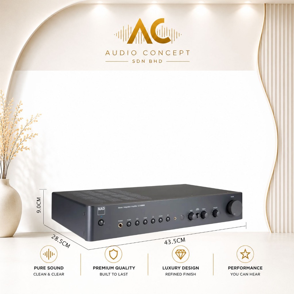 NAD C 316Bee V2 Stereo Integrated Ampliier - Image 5