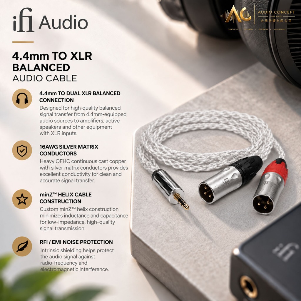 IFI 4.4MM - XLR Balanced Audio Cable