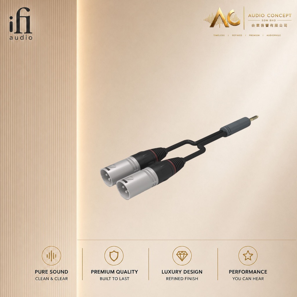 IFI Audio 4.4MM - XLR Balanced Audio Cable (Standard Edition) - Image 3